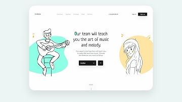 Responsive Music Landing Page Using HTML CSS And JavaScript | Responsive Web Design