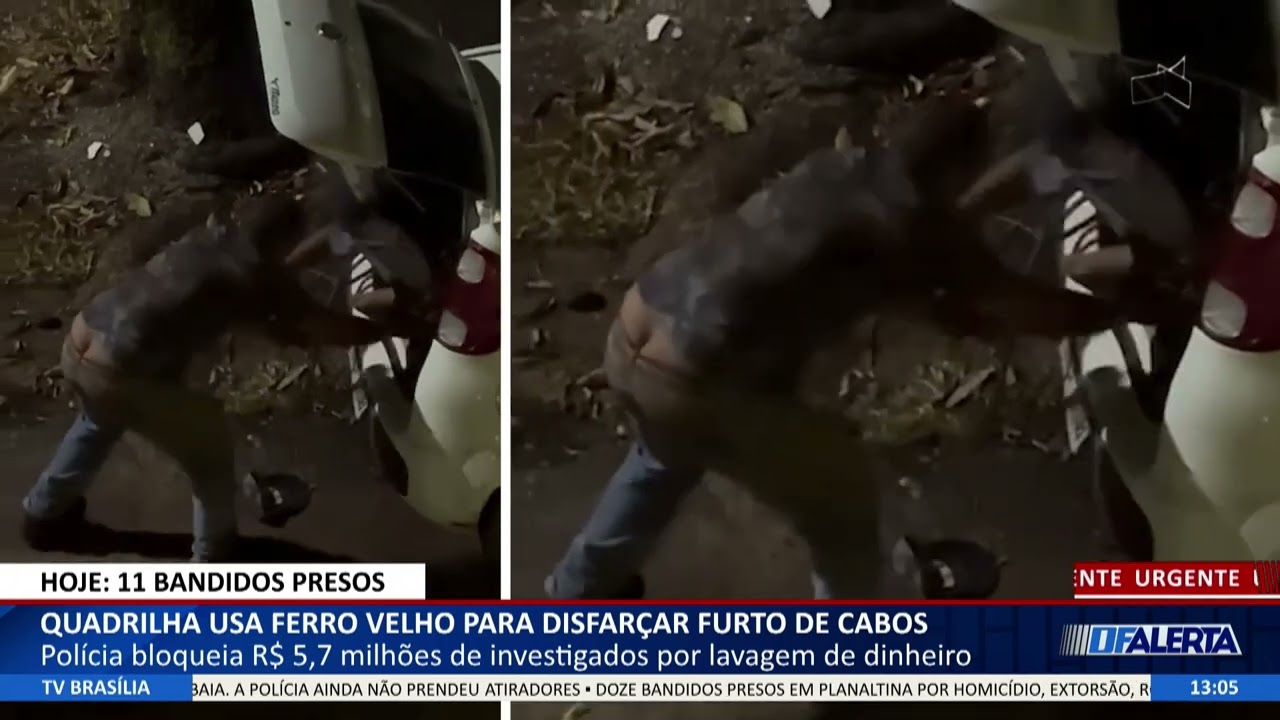 DF ALERTA - Quadrilha usa ferro velho para disfarçar furto de cabos