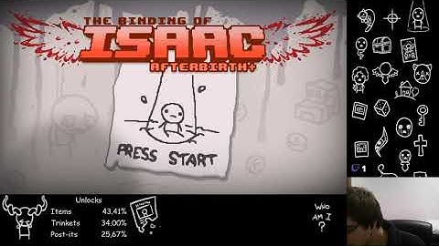 Day 8: 0% to 100%ing Binding of Isaac Afterbirth+ before Repentance (Broken Twitch VOD)