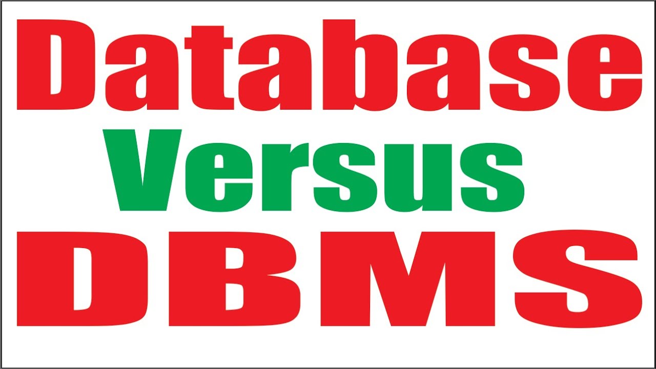 CS403 Lecture01| Difference between Database Database Management System ...