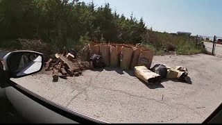 People illegally dump just yards from facility that takes it for free