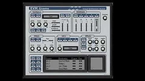 FREE VST SYNTH  EVM GNOME SOUND DEMO