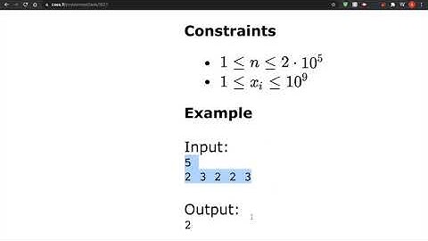CSES - Distinct Numbers, Video Editorial