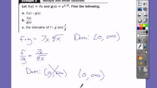 ALG2 CH6.3 (Function Operations and Function Composition)