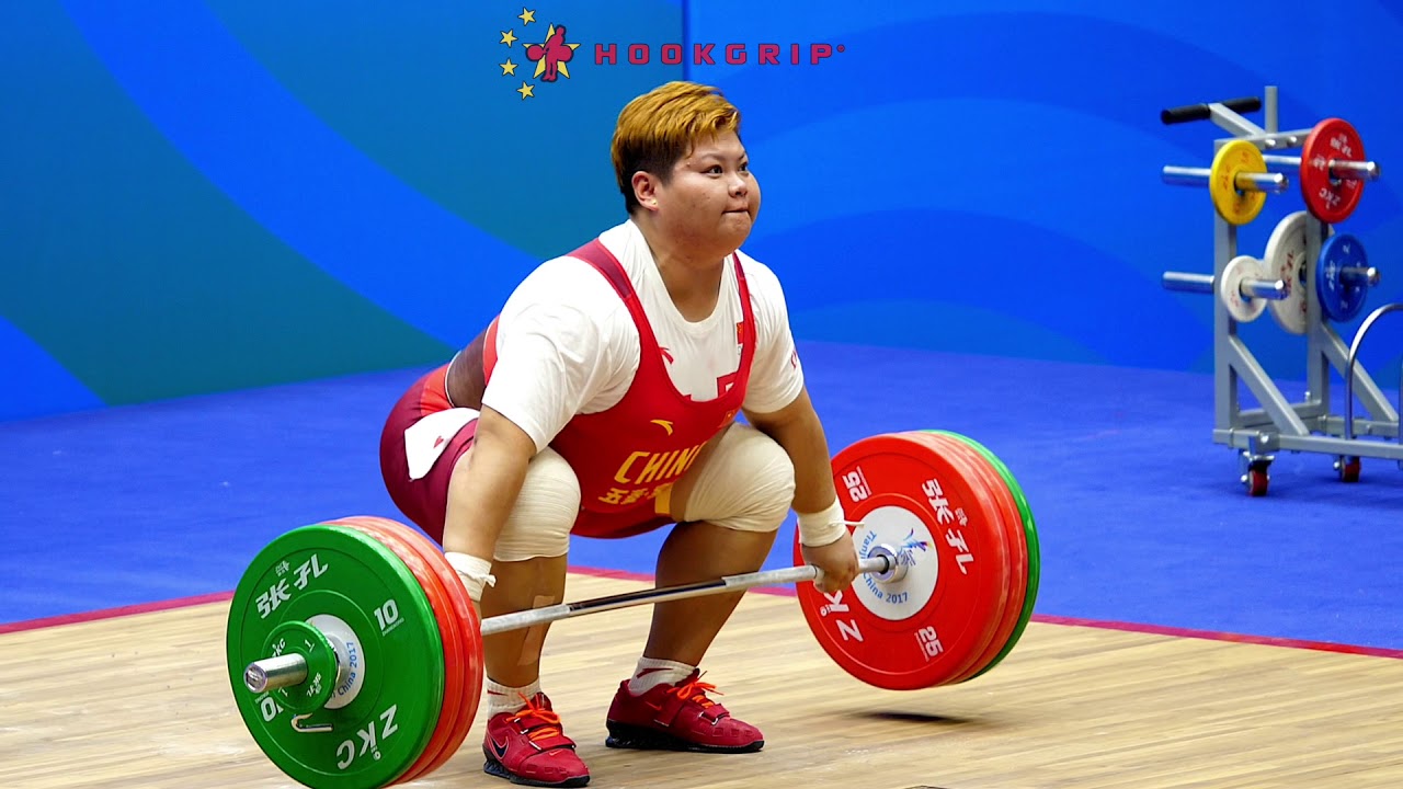 Meng Suping (75+) - 142kg Snatch @ 2017 Chinese National Games - YouTube