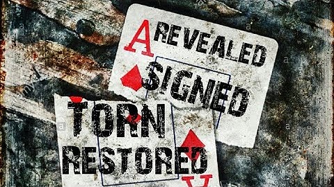 Incredible gimmick card trick revealed. Signed torn and RESTORED!