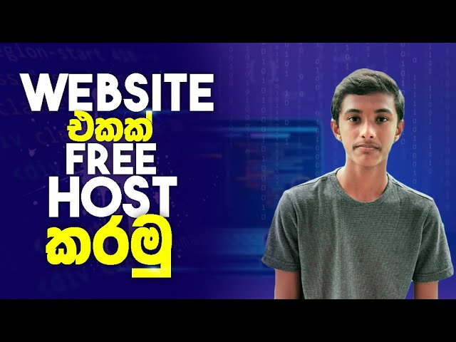 How to publish our website for Free | Sinhala class=