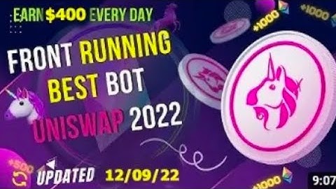 UniSwap Front Running Bot SEPTEMBER 2025 -Easy Tutorial