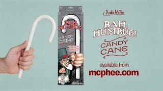 Bah Hambug Candy Cane - Archie McPhee