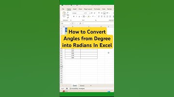 How to Convert Angles from Degree into Radians In Excel #shortsfeed #excel #shorts #maths