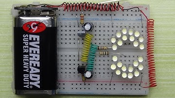 How to make led flasher circuit on a breadboard