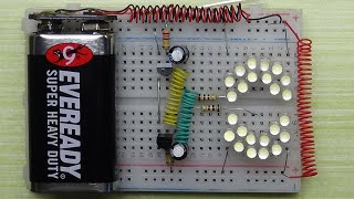 How to make led flasher circuit on a breadboard