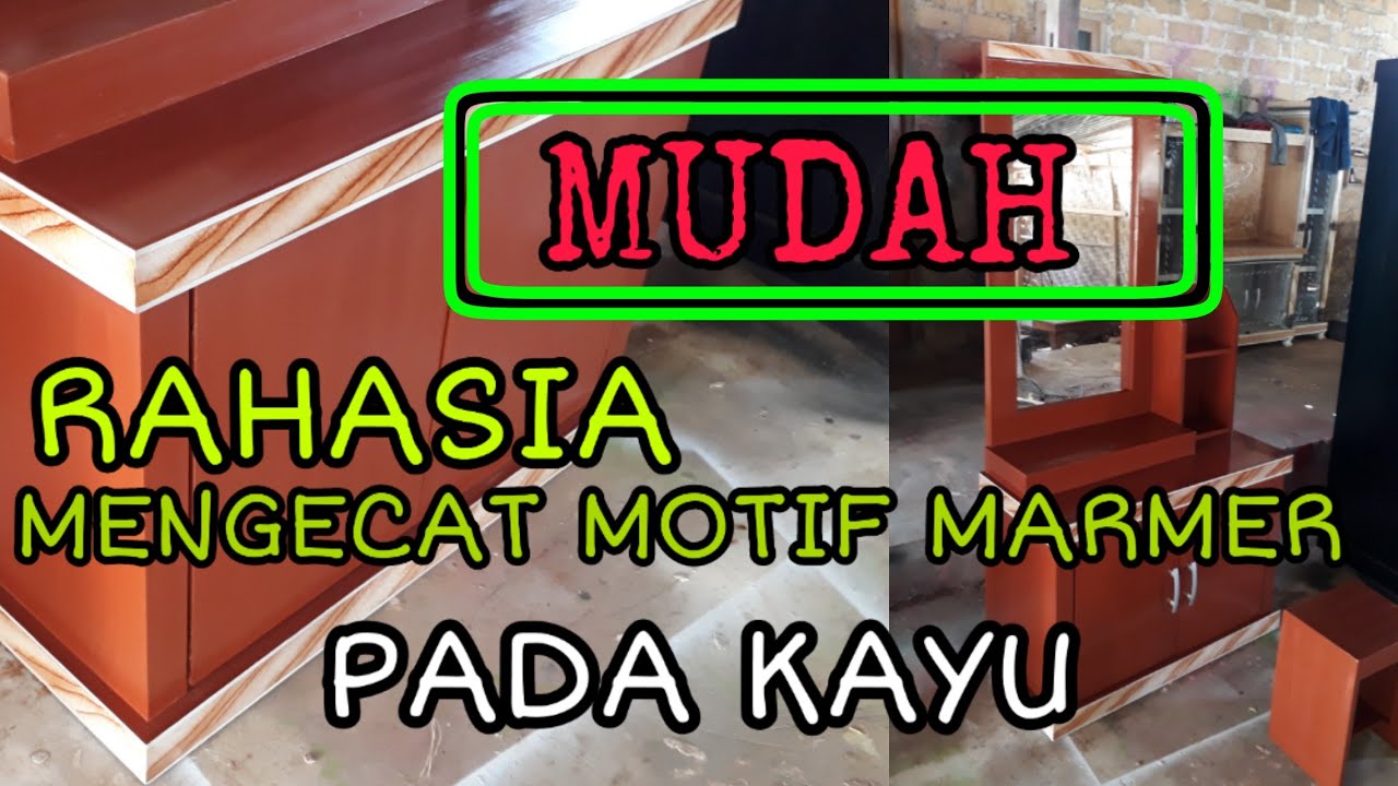 Cara mengecat  motif  marmer part8 YouTube