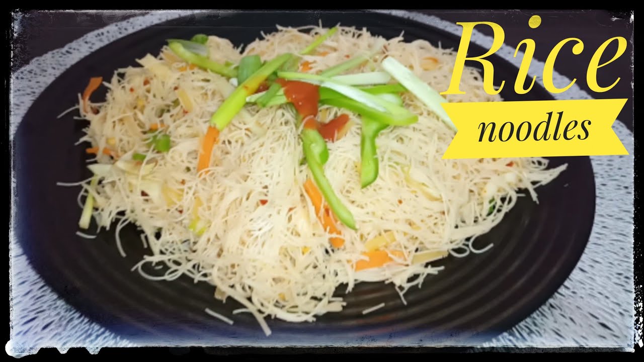 Easy Rice Noodles Recipe Noodles Recipe with English Subtitle V4U