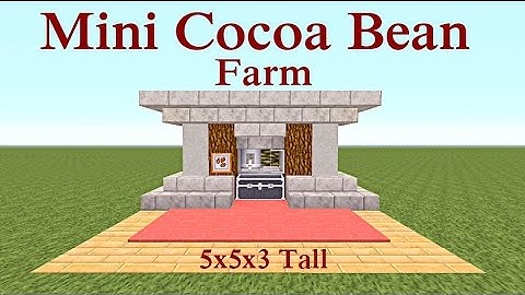 Minecraft Tutorial :Mini Cocoa Bean Farm 100% Efficient Plus MORE