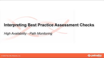 High Availability - Path Monitoring - Interpreting BPA Checks - Devices