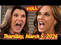 B B Full Episode March 5 2026 The Bold And The Beautiful 3 5 2026 