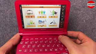 Sharp Brain PW-A9100 Red Electronic Dictionary｜シャープ  赤 電子辞書｜Kim từ điển tiếng Nhật màu đỏ có bút