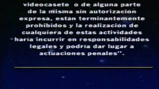 Aviso Legal Cintas Vhs - Años 90
