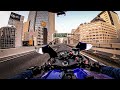 Riding in an empty Tokyo morning | YAMAHA R6 |【AKRAPOVIC】