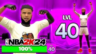 EVERYBODY IS USING THIS METHOD TO HIT LEVEL 40 IN UNDER 24 HOURS on NBA 2K24 (NOT CLICKBAIT)
