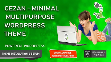CEZAN - Minimal Multipurpose WordPress Theme | Complete installation Guide  & Demo Content Import