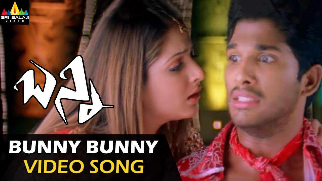 Bunny Video Songs  Bunny Bunny Video Song  Allu Arjun Gowri Mumjal  Sri Balaji Video