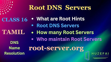 #16  Root Hints (Root DNS ) in Tamil | Huzefa | #windows #windowsserver #dns
