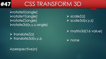 CSS3 3D Transform Tutorial in Hindi Part 47 || css transform 3d || programmer shakil
