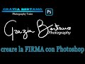 creare una FIRMA o un WATERMARK per le proprie immagini