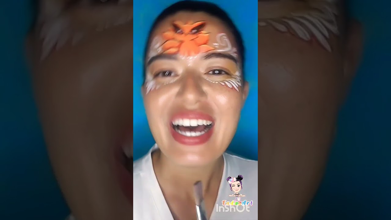 Naruto Kurama pintura facial facepaint 