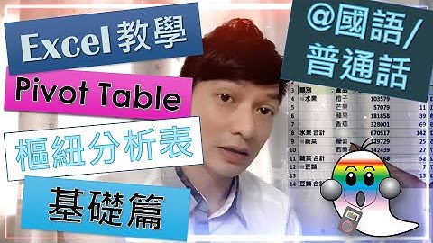 《Excel教學@國語/普通話》Excel Pivot Table 樞紐分析表 1 - 基礎篇 | 快速分析資料 | 快速製作摘要Summary | Jocason Excel