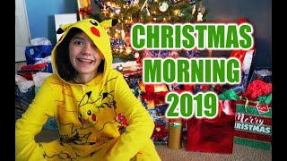 Opening Presents Christmas Morning 2019