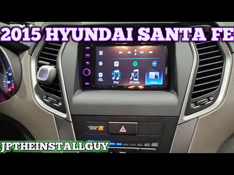 2015 Hyundai Santa fe radio removal and kenwood double din install