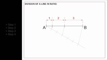 Division of a line into a given ratio
