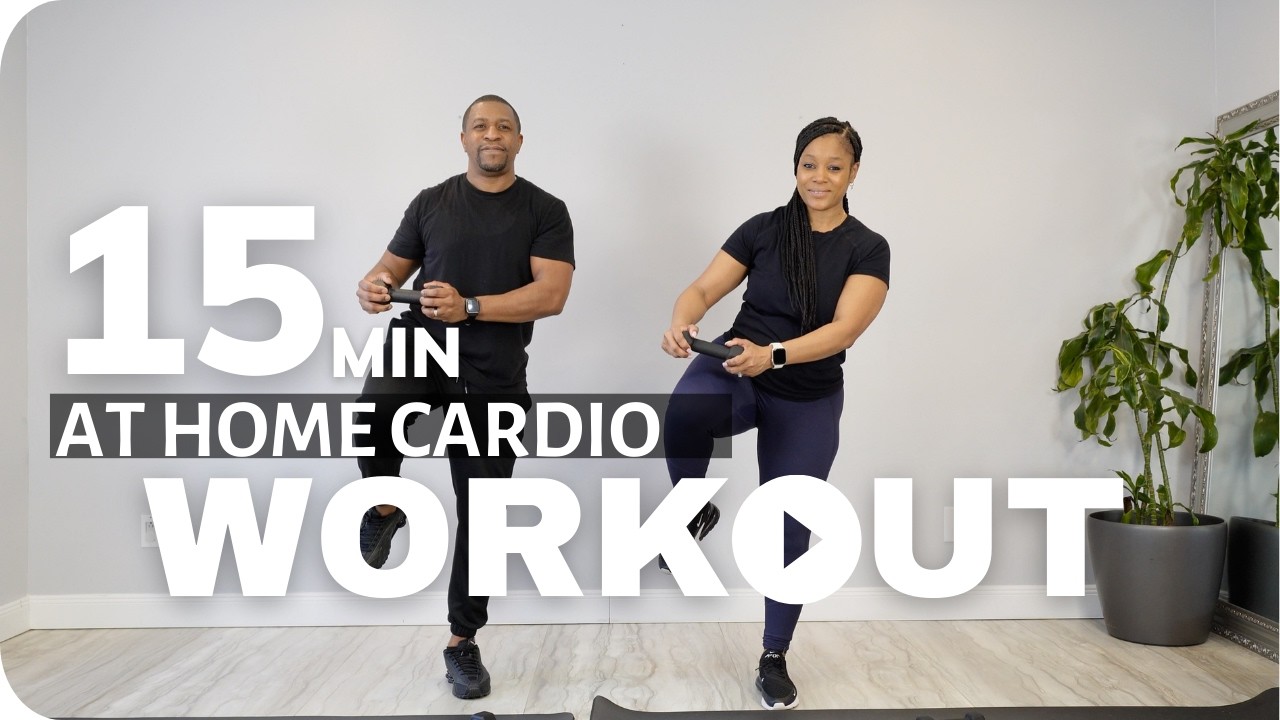15 Minute Light Weight Cardio Workout at Home
