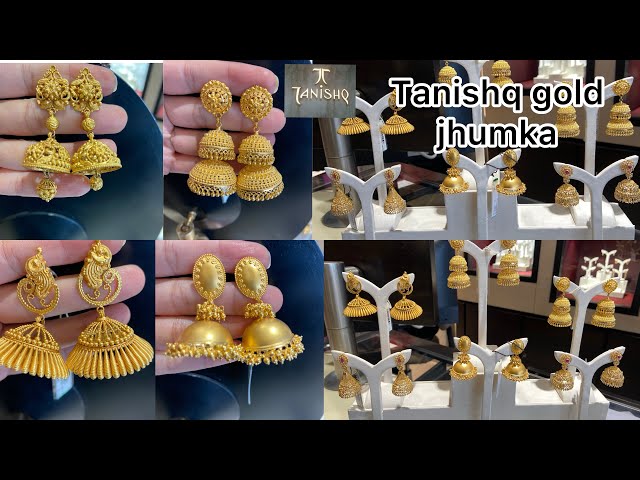 Tanishq latest new designs light weight gold earrings | Tanishq daily wear  gold earring Collections - YouTube