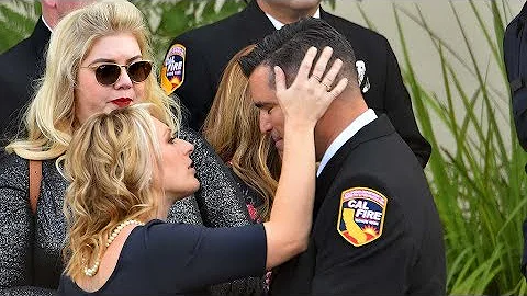 Ashley Iverson tribute to husband Cory at firefigh...