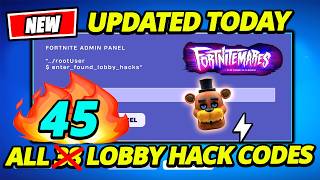 ALL 45 LOBBY HACK CODES (UPDATED) Fortnite Season 4 Admin Panel Codes!! How to GET ALL FREE Sprites!