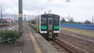 キハE120系　米坂線運用ラストラン回送　坂町駅