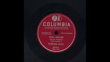 Hermanos Reyes - Maria Cristina - Columbia 6579-X