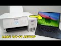 How to setup epson ecotank et2800 with mac computer to print  scan over wifi