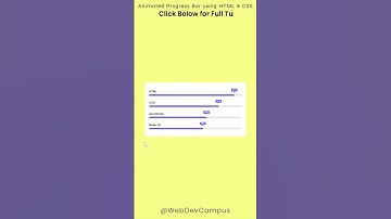Animated Skills Progress Bar Using HTML & CSS | Web Development Project | CSS Animation