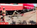 Funny moments of Russian firefighters - One of them fell to the ground while trying to escape