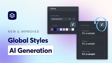 Brizy Global Styling AI Generation