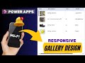 helping a friend to learn responsive gallery in Power Apps.. with containers