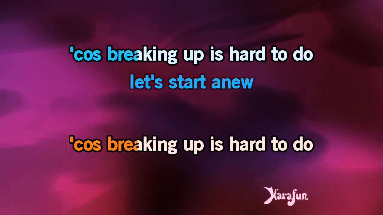 Renee Olstead Breaking Up Is Hard To Do Lyrics