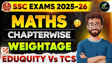 CHAPTER WISE WEIGHTAGE FOR SSC EXAM 2025-26 | Changes by Eduquity |