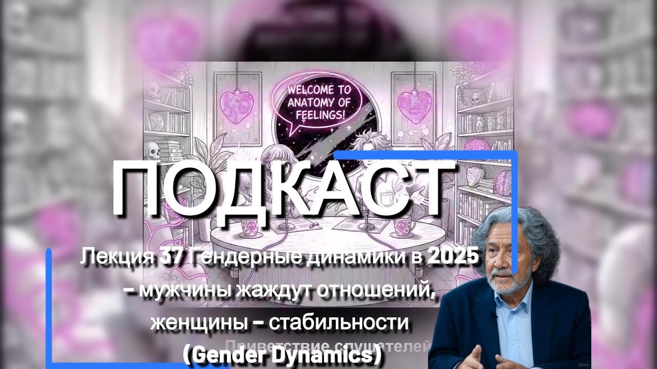 Подкаст 'Купидон Reloaded'🚩Лекция 37 Гендерные динамики в 2025 – мужчины жаждут отношений