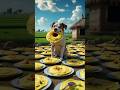 this dog is eating 🍨 omlette #ai #aivideo #pug #viral #viral #dog #comedy #cartoon